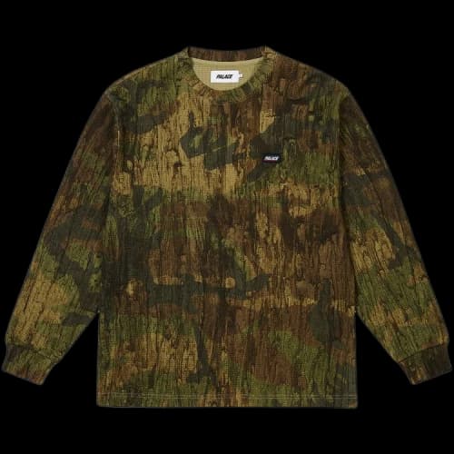 Palace Basically A Thermal Long-Sleeve 'Forest Print'