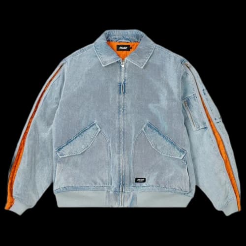 Palace Zipped MA-1 Bomber Jacket 'Stone Wash'