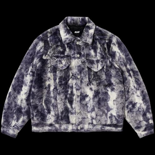 Palace Furry Trucker Jacket 'Grey'