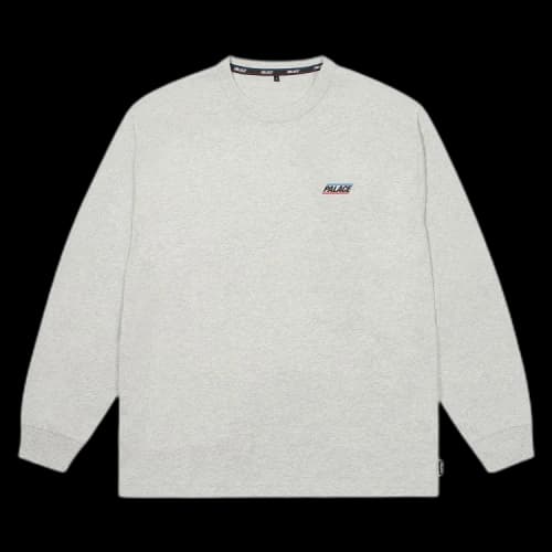 Palace Basically A Long-Sleeve 'Grey Marl'