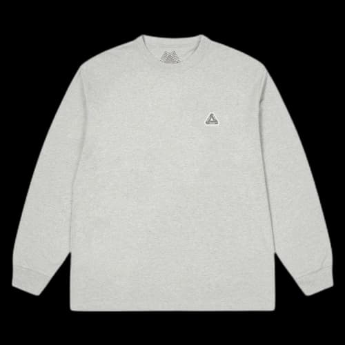 Palace Sofar Long-Sleeve 'Grey Marl'