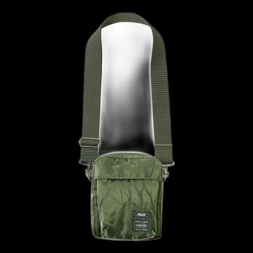 Palace x Porter-Yoshida & Co. Tanker Vertical Shoulder Bag 'Olive/Jacquard'