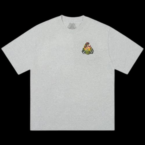 Palace P-3 Punch T-Shirt 'Grey Marl'
