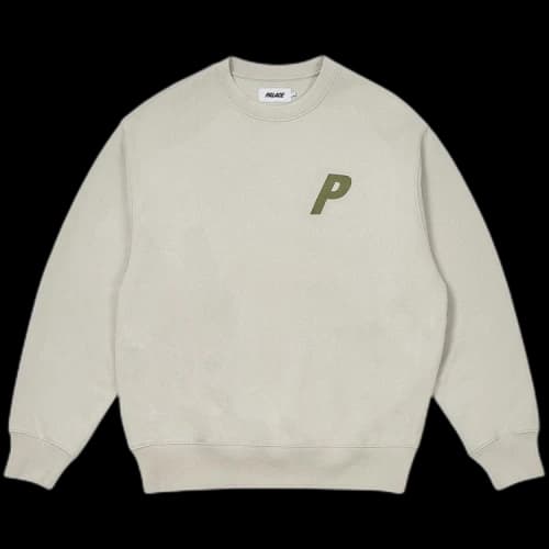 Palace Pigment P3 Crew 'Concrete Grey'