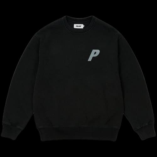 Palace Pigment P3 Crew 'Black'