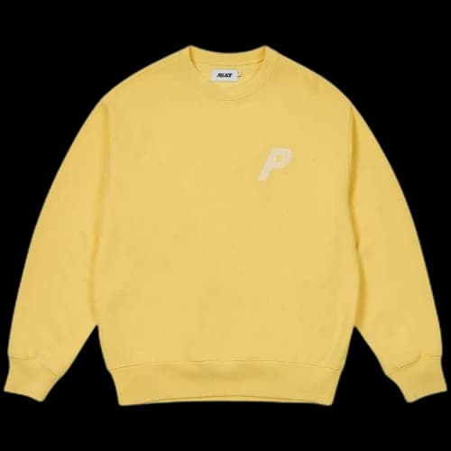 Palace Pigment P3 Crew 'Blessed Yellow'