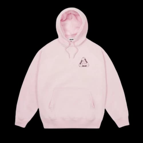 Palace Barbed Tri-Ferg Hood 'Lush Flush'