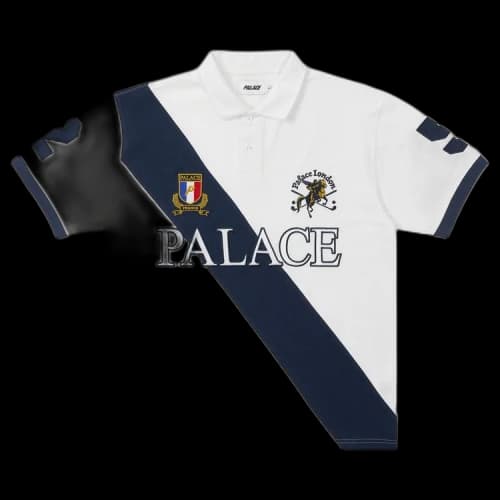 Palace Geezer Polo 'White/Navy'