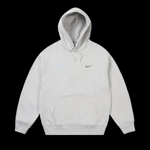 Palace x Nike Font Swoosh Hood 'Grey Marl'
