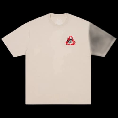 Palace P3 Skull T-Shirt 'Stoney Grey'