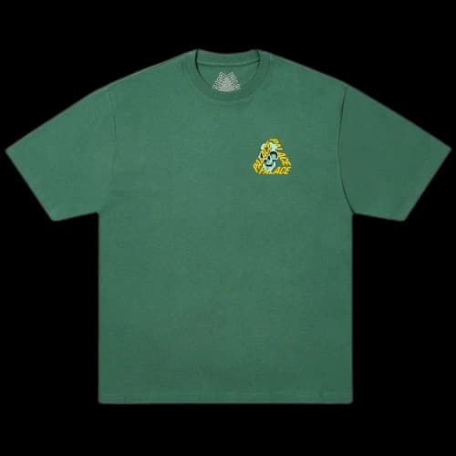 Palace P3 Skull T-Shirt 'Racey Green'