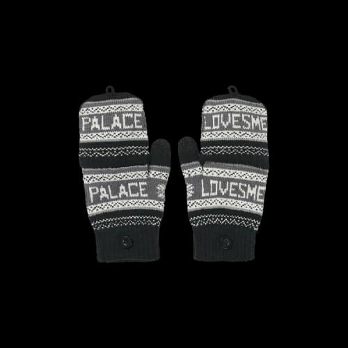 Palace Loves Me Knitted Gloves 'Black'