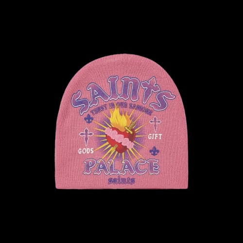 Palace Gods Gift Nein Cuff Beanie 'Pink'