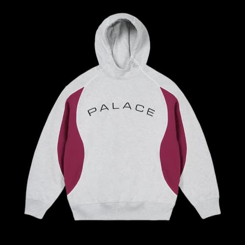 Palace Skyline Hood 'Grey Marl'