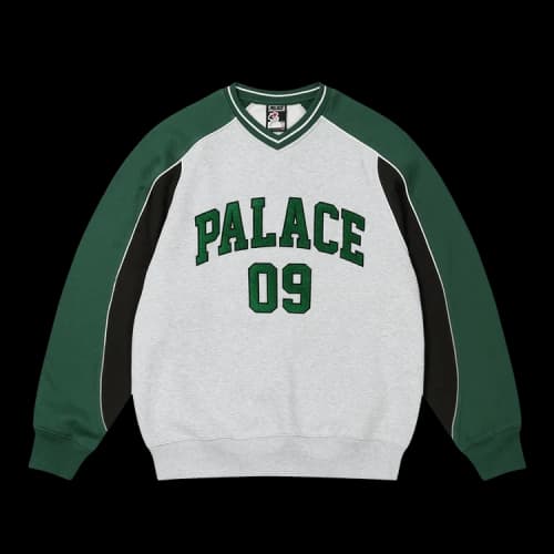 Palace 9 Crew 'Grey Marl'