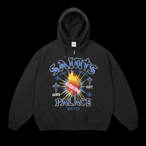 Palace Gods Gift Zip Hood 'Black'