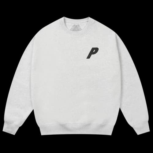 Palace P3 Chain Puff Crew 'Grey Marl'