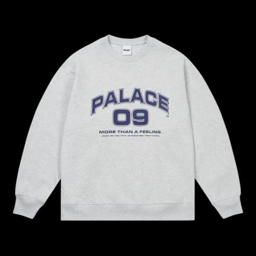 Palace More Than A Feeling Crew 'Grey Marl'