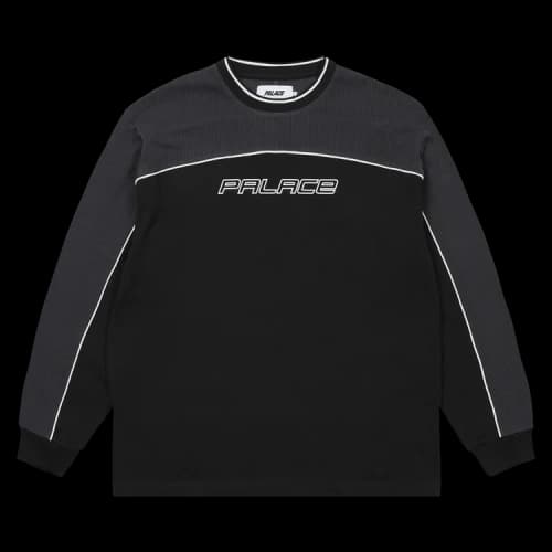 Palace Mesh Panel Long-Sleeve 'Slate'