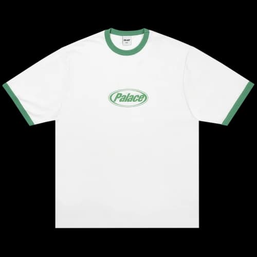 Palace Elipse Ringer T-Shirt 'White'