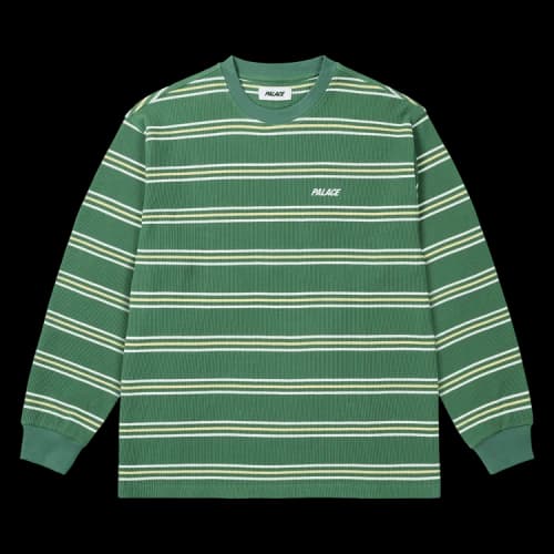 Palace Trio Stripe Long-Sleeve 'Lucky Green'