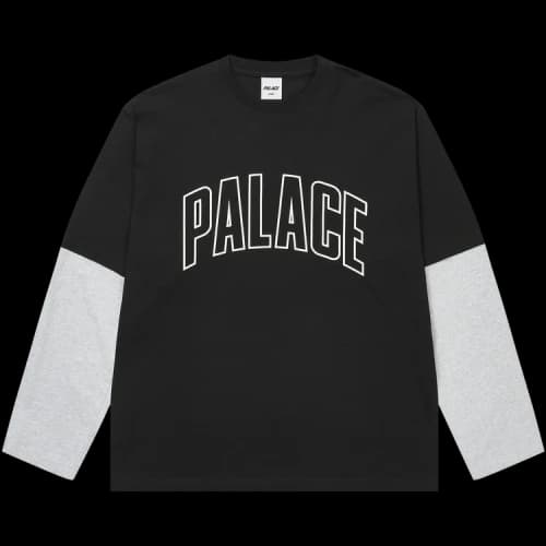 Palace Surprisingly Long-Sleeve 'Black/Grey Marl'