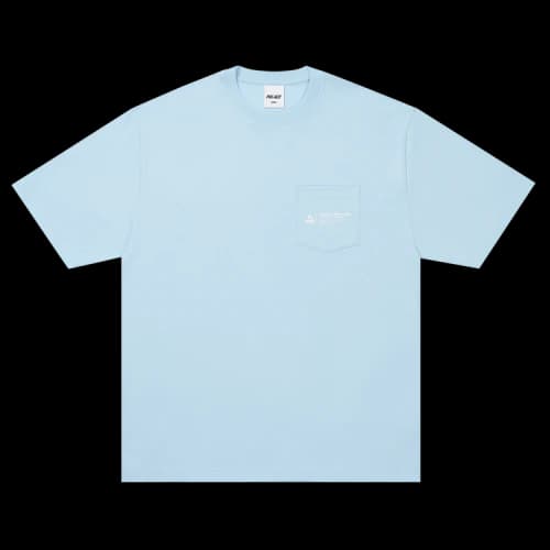 Palace Shop Locator Pocket T-Shirt 'Ocean Blue'