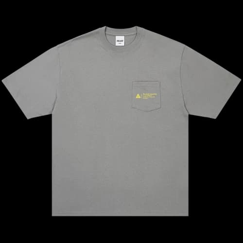 Palace Shop Locator Pocket T-Shirt 'Charcoal'
