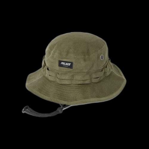 Palace London Cord Boonie 'Deep Green'