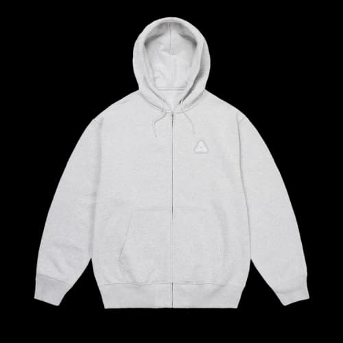 Palace Sofar Zip Hood 'Grey Marl'