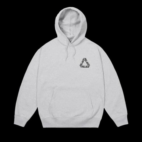 Palace P-3 Print Hood 'Grey Marl'