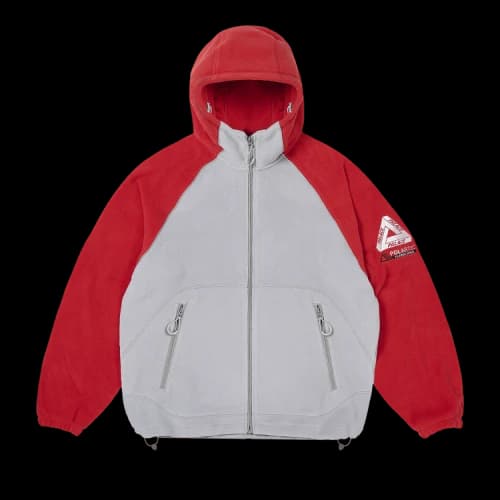 Palace Polartec Jacket 'Grey/Red'