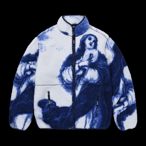 Palace Holy Grail Funnel Fleece 'White'