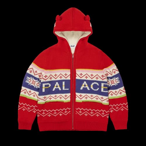 Palace Loves Me Hooded Knit 'Red'