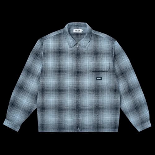 Palace Ghost Zip Shirt 'Navy'
