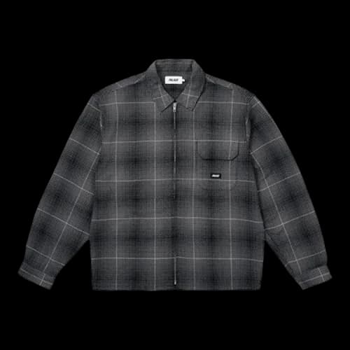 Palace Ghost Zip Shirt 'Black'