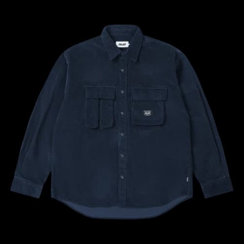 Palace Double Pocket Cord Overshirt 'Navy'
