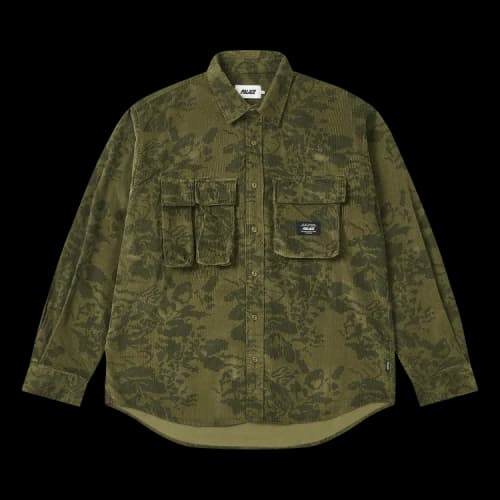 Palace Double Pocket Cord Overshirt 'Floral'