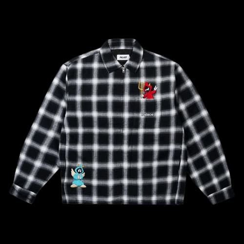 Palace Zip Up Shirt 'Black'