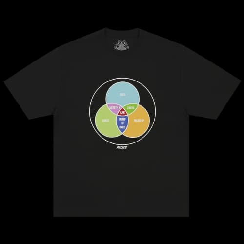 Palace Zen Diagram T-Shirt 'Black'