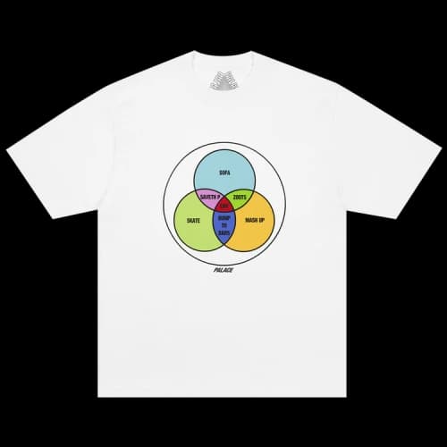 Palace Zen Diagram T-Shirt 'White'