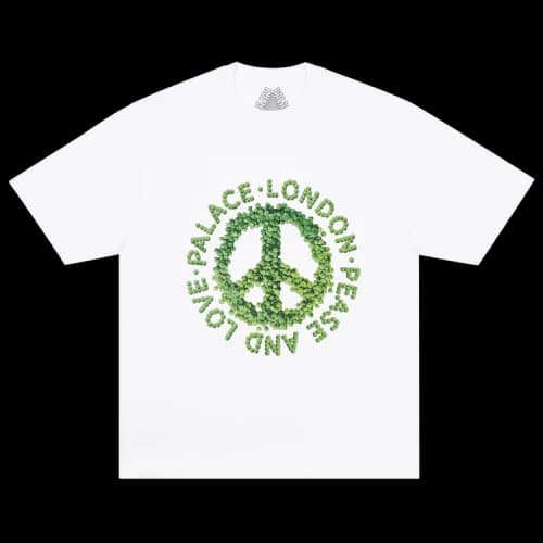 Palace Pease And Love T-Shirt 'White'