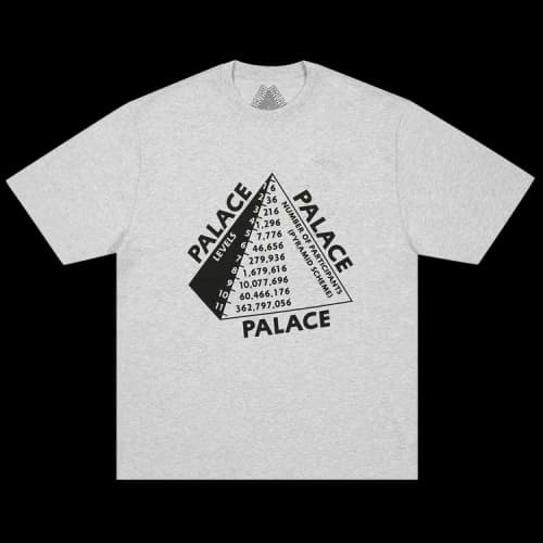 Palace Scheme T-Shirt 'Grey Marl'