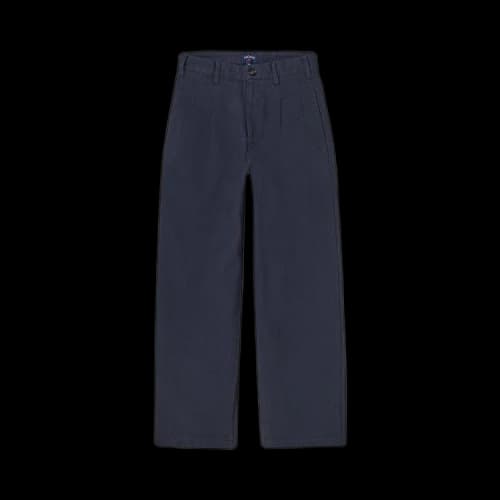 Noah Double-Pleat Herringbone Pant 'Navy'