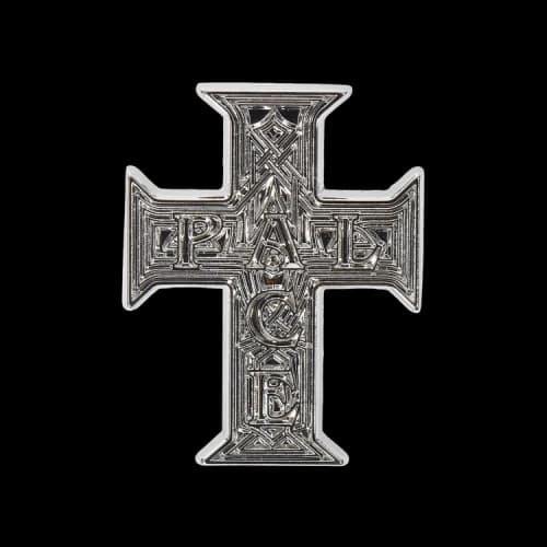 Palace Cross Pin Badge 'Silver'
