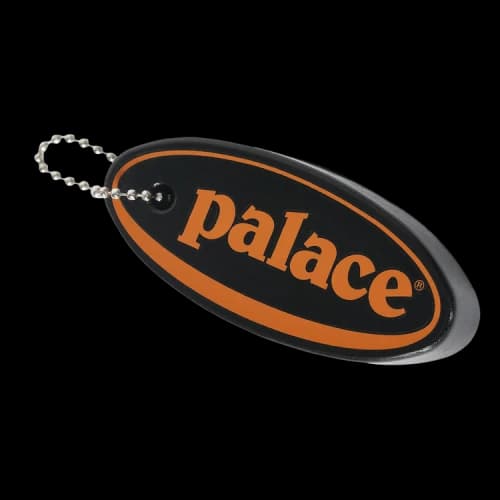 Palace Oval Float Keyring 'Black'