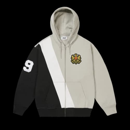 Palace Established Zip Hood 'Grey'