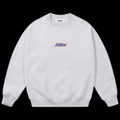 Palace Current Crew 'Grey Marl'