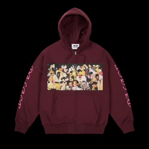 Palace Dick Jewell Zip Hood 'Rich Wine'