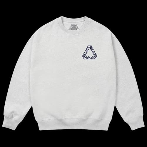 Palace OG P3 Crew 'Grey Marl'